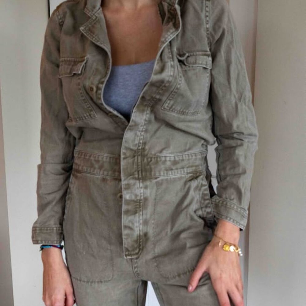 Madewell Khaki Utility Jumpsuit. Size XS. EUC.